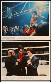 4p149 ROCKY III 8 8x10 mini LCs '82 Sylvester Stallone, Carl Weathers, Mr. T, Talia Shire, boxing!