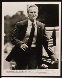 4p286 IN THE LINE OF FIRE presskit w/ 4 stills '93 Clint Eastwood as Secret Service bodyguard!