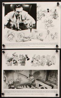 4p334 SNOW WHITE & THE SEVEN DWARFS presskit w/ 6 stills R87 Walt Disney cartoon fantasy classic!