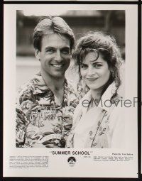 4p341 SUMMER SCHOOL presskit w/ 14 stills '87 Mark Harmon, Kirstie Alley, directed by Carl Reiner!