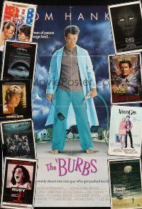4r022 LOT OF 57 FOLDED ONE-SHEETS '68 - '89 The Burbs, Ghostbusters, Ryan's Daughter & more!