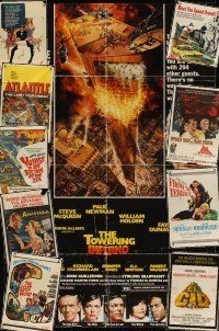 4r026 LOT OF 46 FOLDED ONE-SHEETS '36 - '90 Towering Inferno, Our Man Flint & many more!