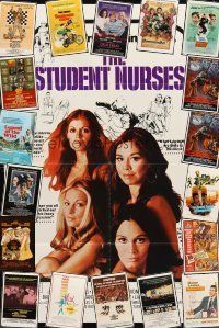4r034 LOT OF 23 FOLDED ONE-SHEETS '60s-80s Student Nurses, Legal Eagles, Hair, Capricorn One