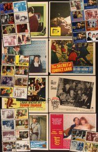 4r059 LOT OF 129 LOBBY CARDS '40 - '82 great images from a variety of different movies!