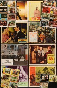 4r083 LOT OF 33 LOBBY CARDS '50s-70s great images from a variety of different movies!
