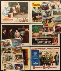 4r090 LOT OF 22 LOBBY CARDS '50s-60s Mickey Spillane, James Stewart, Jungle Jim & more!