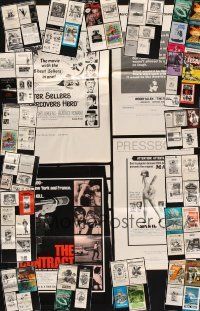 4r114 LOT OF 105 CUT & UNCUT PRESSBOOKS '57 - '81 great images from a variety of movies!