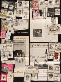 4r116 LOT OF 44 UNCUT & CUT PRESSBOOKS '37 - '81 great images from a variety of different movies!