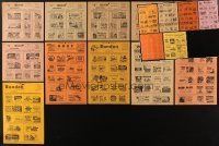 4r118 LOT OF 22 LOCAL THEATER HERALDS '60s-70s each shows what played for an entire week!