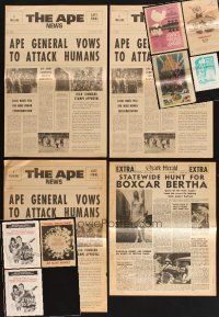 4r119 LOT OF 11 HERALDS '60s-70s Beneath the Planet of the Apes, Woodstock, Giant Spider Invasion