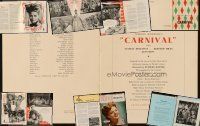 4r123 LOT OF 9 ENGLISH TRADE-ADS '47 all from Carnival starring Jean Kent & Sally Gray!