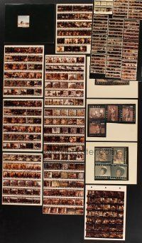 4r157 LOT OF 25 COLOR CONTACT SHEETS '70s many images from different movies!