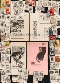 4r207 LOT OF 90 CUT & UNCUT PRESSBOOKS '50 - '84 great advertising from a variety of movies!
