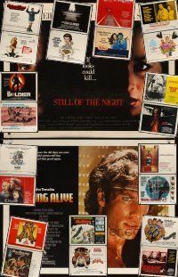 4r219 LOT OF 24 UNFOLDED HALF-SHEETS '70s-80s great images from a variety of movies!