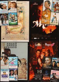 4r237 LOT OF 20 FORMERLY FOLDED & UNFOLDED CZECH POSTERS FROM U.S. MOVIES '80s-90s great images!