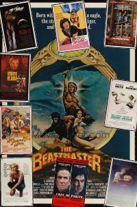 4r268 LOT OF 60 UNFOLDED ONE-SHEETS '78 - '93 Beastmaster, King Solomon's Mines & much more!
