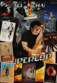 4r281 LOT OF 34 UNFOLDED ONE-SHEETS '81 - '97 Supercop, The Jackal, Year of the Dragon & more!