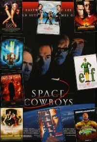 4r303 LOT OF 37 UNFOLDED DOUBLE-SIDED ONE-SHEETS '94 - '03 Space Cowboys, Elf, 8mm & more!