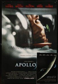 4r336 LOT OF 2 UNFOLDED APOLLO 13 ADVANCE ONE-SHEETS '95 Tom Hanks, directed by Ron Howard!