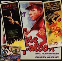 4r341 LOT OF 4 UNFOLDED REPRO POSTERS '90s Maltese Falcon, Tarzan, Yankee Doodle Dandy, Top Hat!