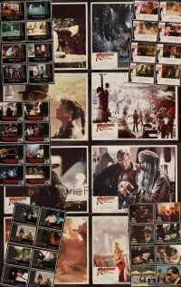 4r347 LOT OF 48 REPRODUCTION LOBBY CARDS '80s Raiders of the Lost Ark, Scarface & more!