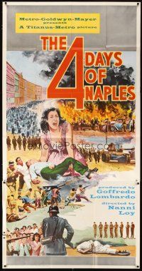 4s642 FOUR DAYS OF NAPLES  3sh '63 Le Quattro giornate di Napoli, World War II Italy!