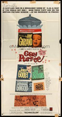 4s651 GAY PURR-EE 3sh '62 Judy Garland, Robert Goulet, Red Buttons, cartoon cats!