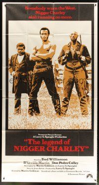 4s696 LEGEND OF NIGGER CHARLEY int'l 3sh '72 slave to outlaw Fred Williamson ain't running no more!