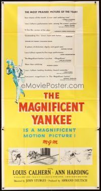 4s708 MAGNIFICENT YANKEE 3sh '51 Louis Calhern as Oliver Wendell Holmes, directed by John Sturges!