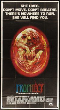 4s768 PROPHECY int'l 3sh '79 John Frankenheimer, art of monster in embryo by Paul Lehr!