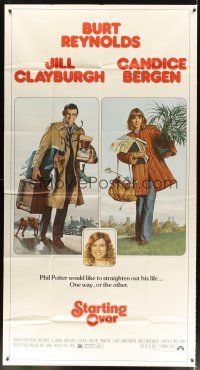 4s813 STARTING OVER int'l 3sh '79 artwork of Burt Reynolds & Jill Clayburgh by Morgan Kane!