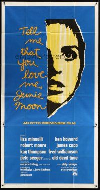 4s826 TELL ME THAT YOU LOVE ME JUNIE MOON int'l 3sh '70 Otto Preminger, art of Liza Minnelli!