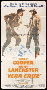 4s855 VERA CRUZ 3sh R60s best close up artwork of cowboys Gary Cooper & Burt Lancaster!