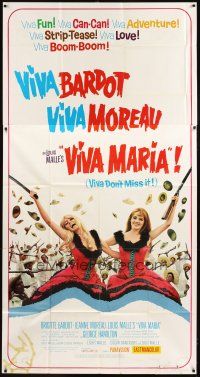 4s859 VIVA MARIA 3sh '65 Louis Malle, sexiest French babes Brigitte Bardot & Jeanne Moreau!