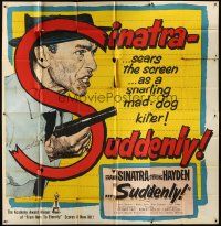 4s303 SUDDENLY 6sh '54 different art of would-be Presidential assassin Frank Sinatra!