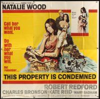 4s306 THIS PROPERTY IS CONDEMNED 6sh '66 different art of sexy Natalie Wood & Robert Redford!