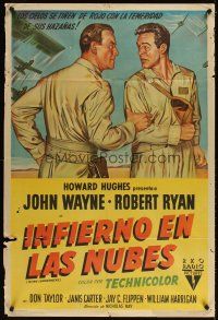 4s154 FLYING LEATHERNECKS Argentinean '51 of air-devils John Wayne & Robert Ryan, Howard Hughes