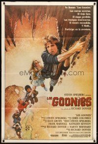 4s160 GOONIES Argentinean '85 Josh Brolin, teen adventure classic, Drew Struzan art!