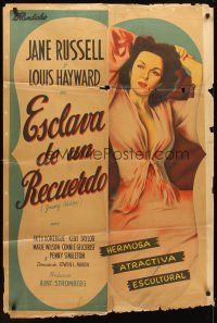 4s222 YOUNG WIDOW Argentinean R50s art of world's most exciting sexy brunette Jane Russell!