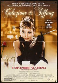 4s342 BREAKFAST AT TIFFANY'S Italian 1p R11 most classic close up of sexy elegant Audrey Hepburn!