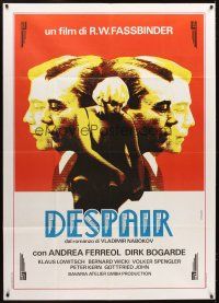 4s368 DESPAIR Italian 1p '82 Eine Reise ins Licht, Rainer Werner Fassbinder, cool Scalera art!