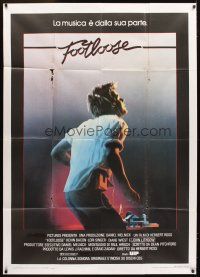 4s386 FOOTLOOSE Italian 1p '84 teenage dancer Kevin Bacon has the music on his side!