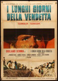 4s427 LONG DAYS OF VENGEANCE Italian 1p '67 c/u of Giuliano Gemma, spaghetti western!