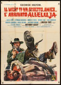 4s469 RETURN OF HALLELUJA Italian 1p '72 great spaghetti western art by Renato Casaro!