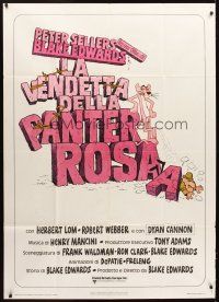 4s473 REVENGE OF THE PINK PANTHER Italian 1p '78 Peter Sellers, Blake Edwards, funny cartoon art!