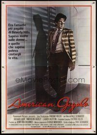 4s024 AMERICAN GIGOLO Italian 2p '80 male prostitute Richard Gere is being framed for murder!