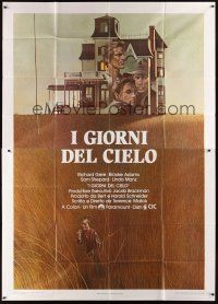 4s041 DAYS OF HEAVEN Italian 2p '79 Richard Gere, Brooke Adams, directed by Terrence Malick!