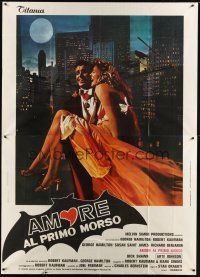 4s065 LOVE AT FIRST BITE Italian 2p '79 vampire George Hamilton as Dracula in New York City!