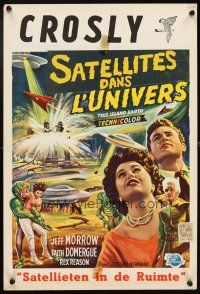 4t329 THIS ISLAND EARTH Belgian '55 sci-fi classic, best different art of Morrow & Domergue!