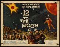 4t014 12 TO THE MOON 1/2sh '60 land on the moon with the intrepid first astronauts!